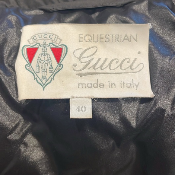 Gucci Equestrian puffer vest with detachable hood - Picture 6 of 12